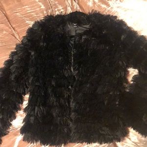 Faux furry jacket